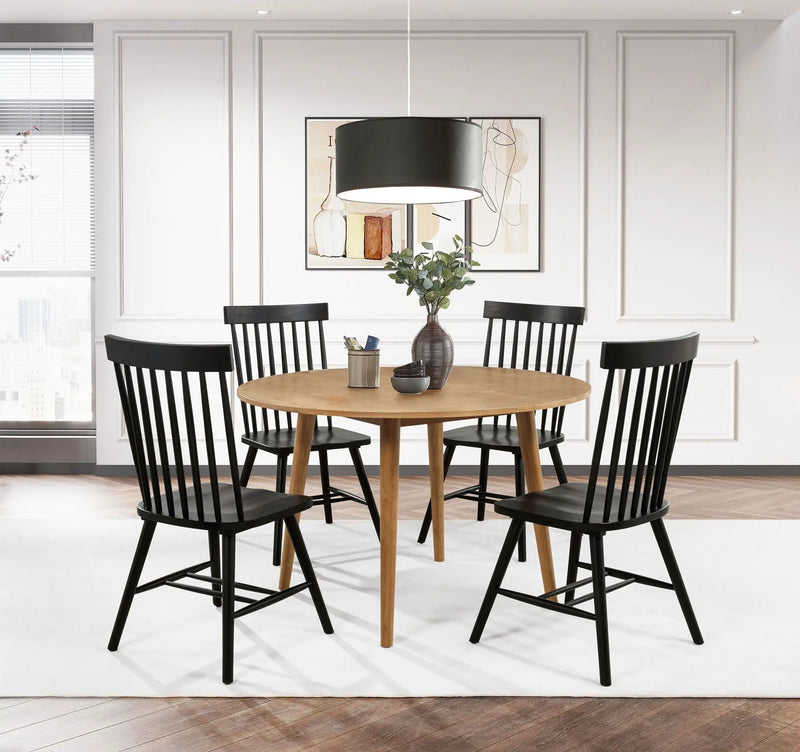 Andrews 48-inch Round Wood Dining Room Table Light Ash by Unique Piece Furniture