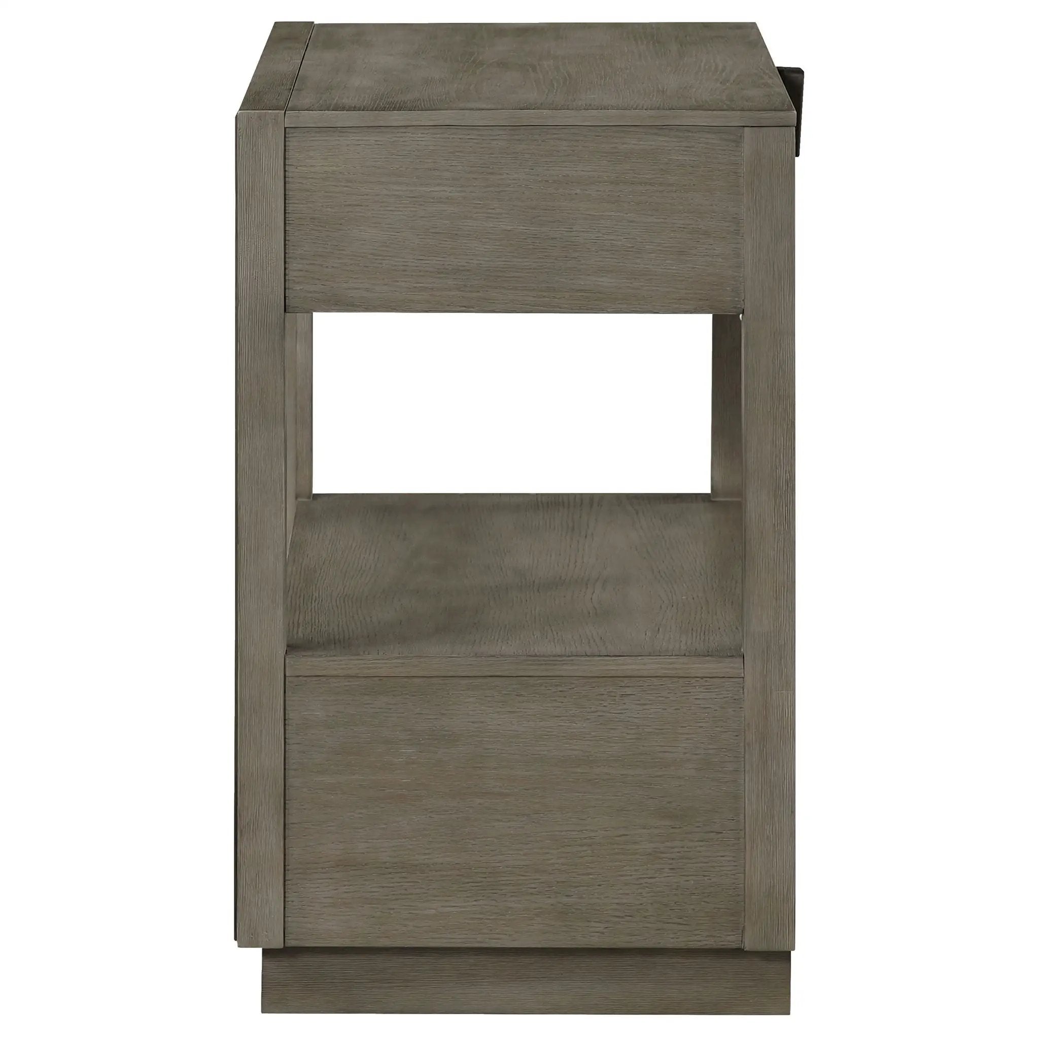 Durango 2-drawer Nightstand Bedside Table Taupe Oak by Unique Piece Furniture