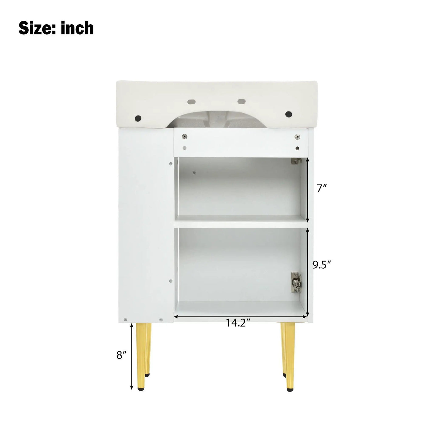 Bathroom Vanity, Combo Cabinet, Bathroom Storage Cabinet, Single Ceramic Sink by HouseOfZazla
