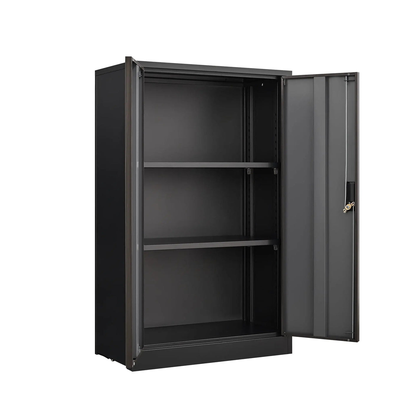 Metal Storage Cabinet With Locking Doors And Adjustable Shelf, Folding Filing Storage Cabinet, Folding Storage Locker Cabinet For Home Office, School, Garage by HouseOfZazla