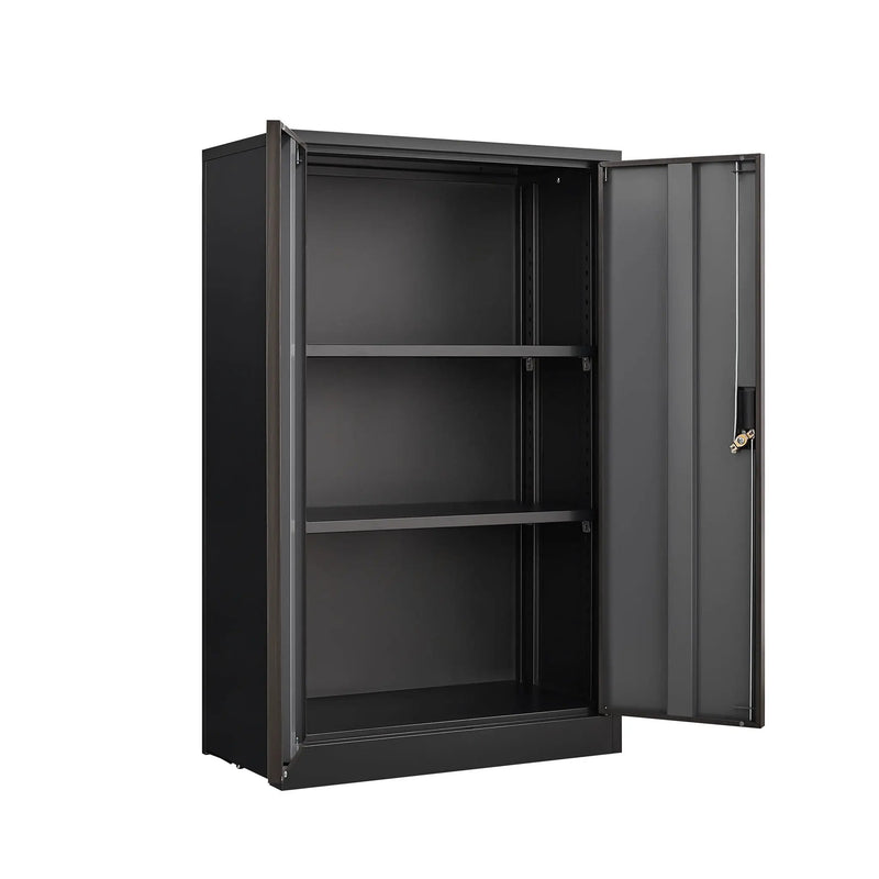 Metal Storage Cabinet With Locking Doors And Adjustable Shelf, Folding Filing Storage Cabinet, Folding Storage Locker Cabinet For Home Office, School, Garage by HouseOfZazla