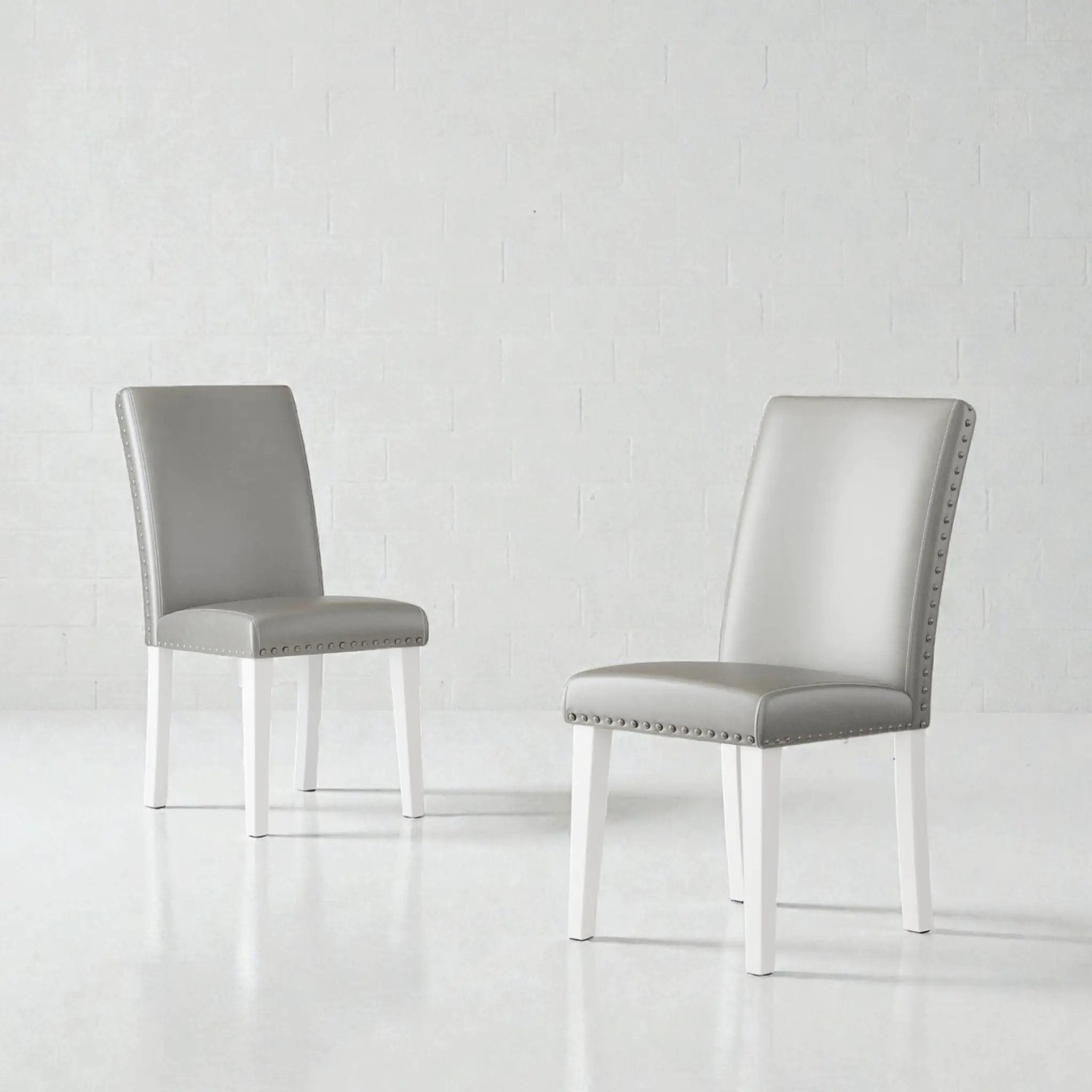 Upholstered Dining Chair With High Back Design (Set of 2)