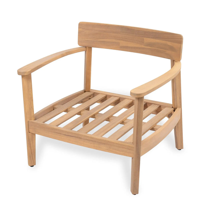 Mallorca Acacia Wood Club Chair With Seat Cushion by HouseOfZazla