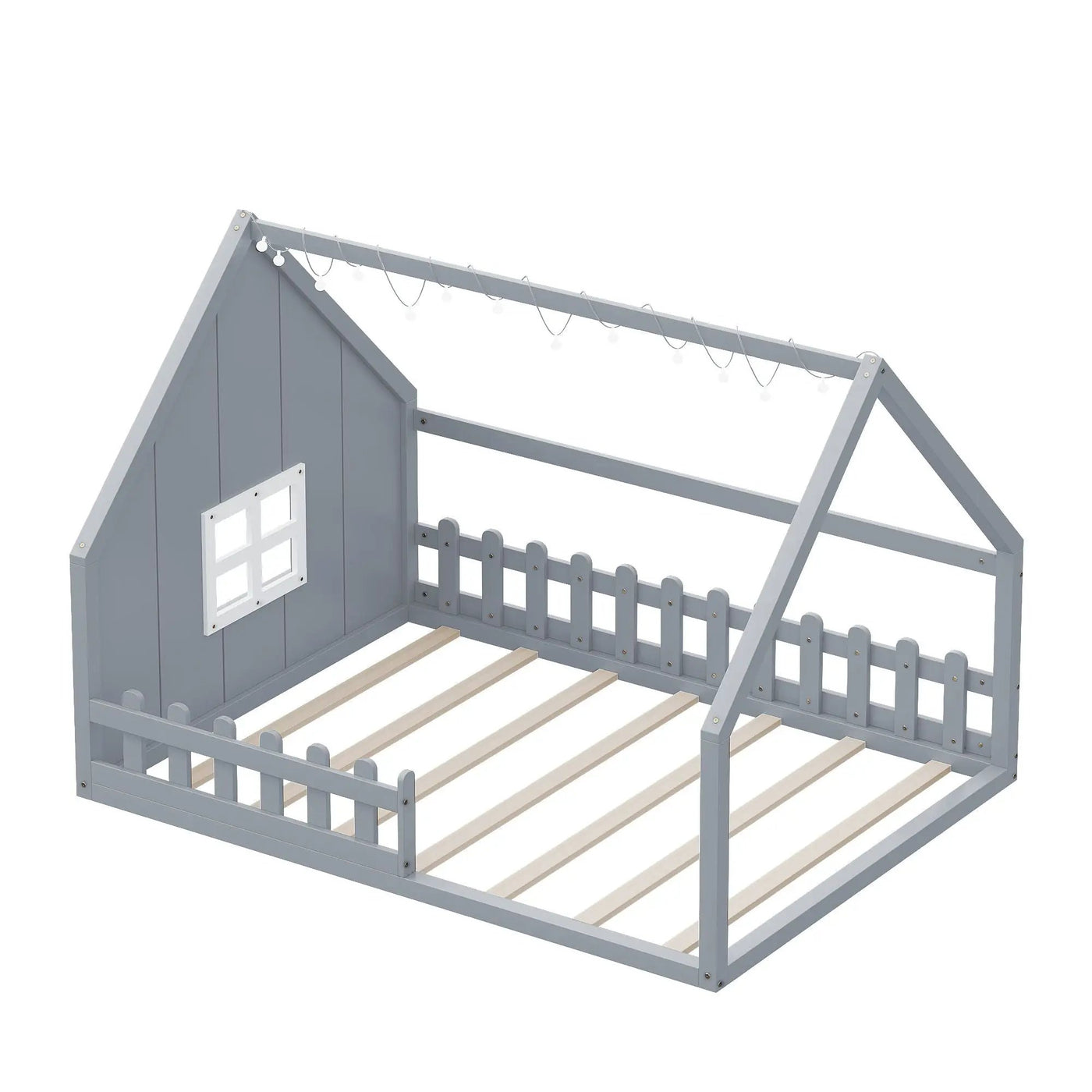 House Bed With Window And Fence by HouseOfZazla