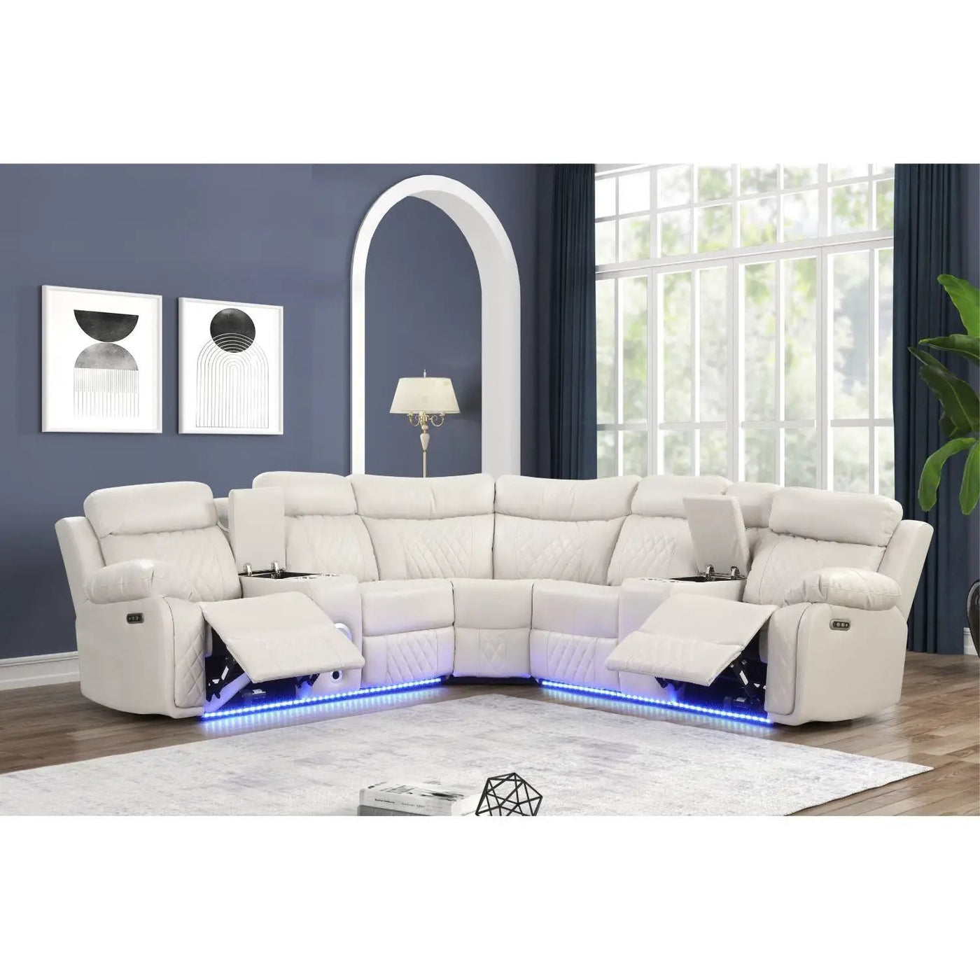 Lacrosse - Power Reclining Sectional Sofa by HouseOfZazla