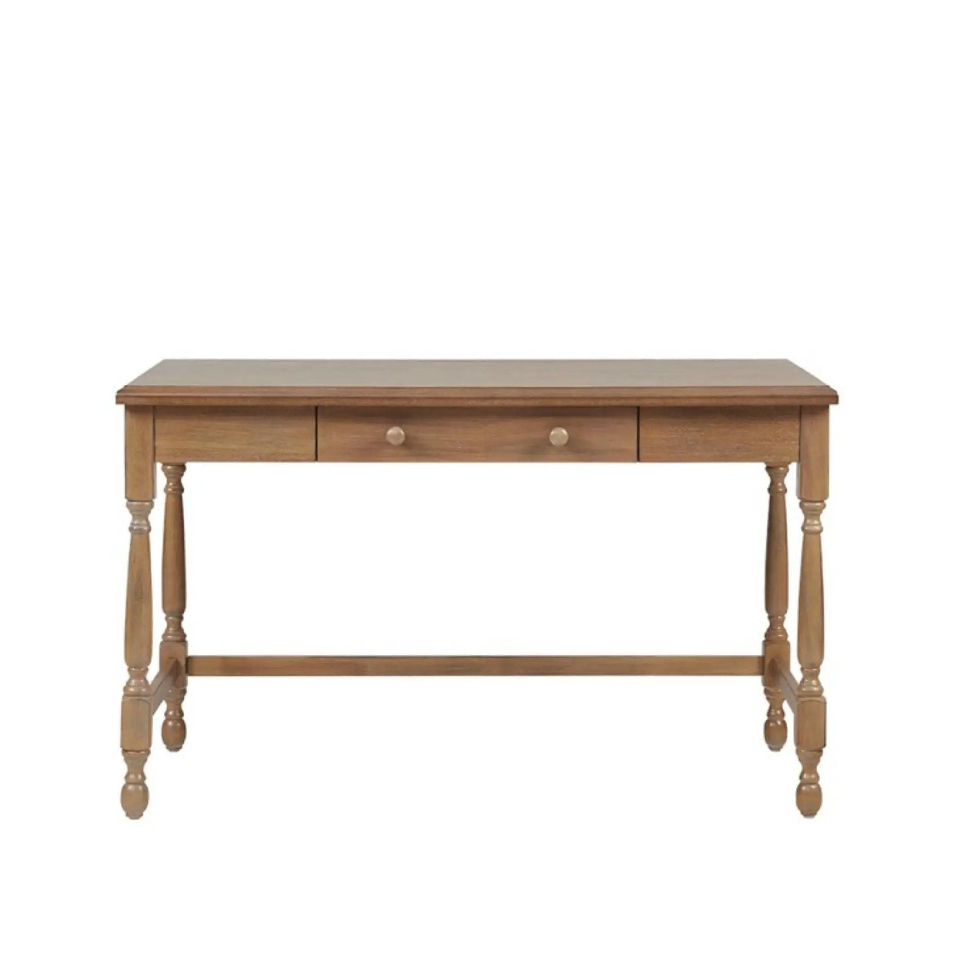 Tabitha - Desk With Drawer And Turned Legs - Natural by Unique Piece Furniture