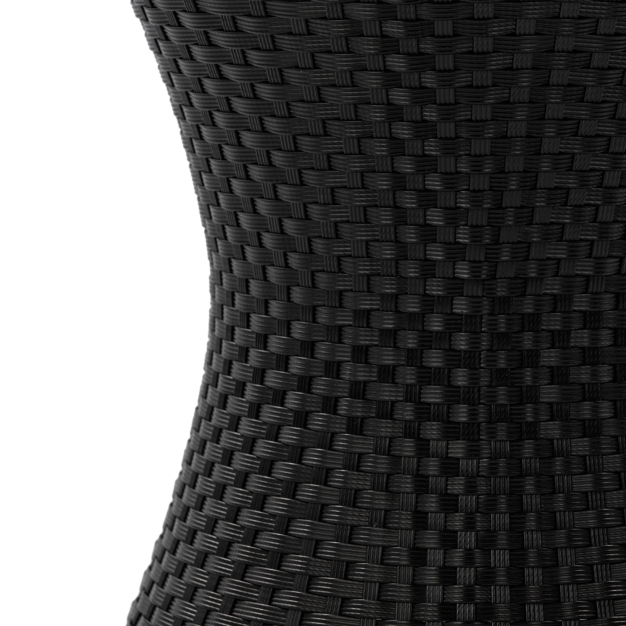 KONO Hourglass Rattan Table with No Glass Top by HouseOfZazla