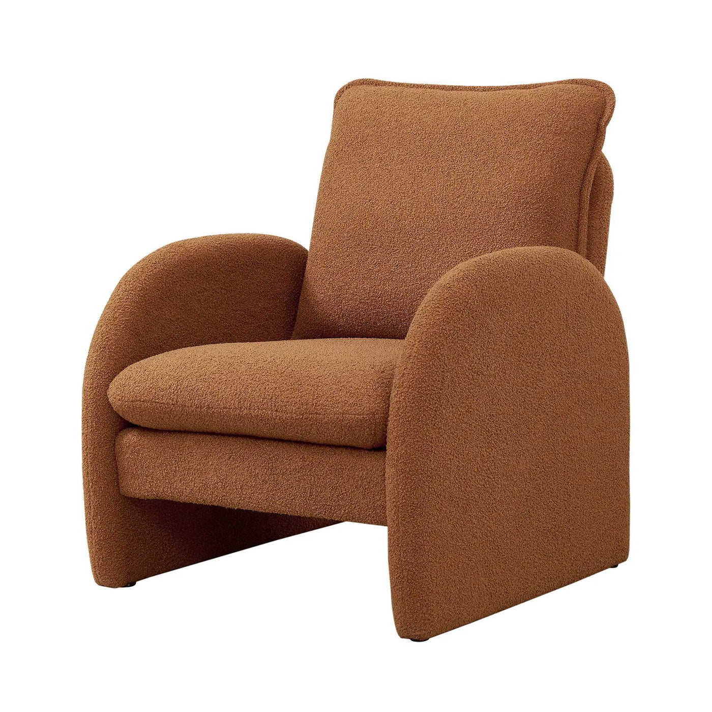 Modern Sherpa Upholstered Accent Chair, Comfortable Living Room Armchair, Lounge Chair For Bedroom, And Office by HouseOfZazla