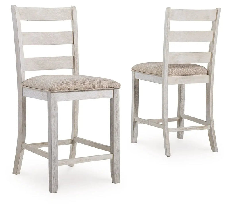 Skempton - Upholstered Barstool (Set of 2) - White by Unique Piece Furniture