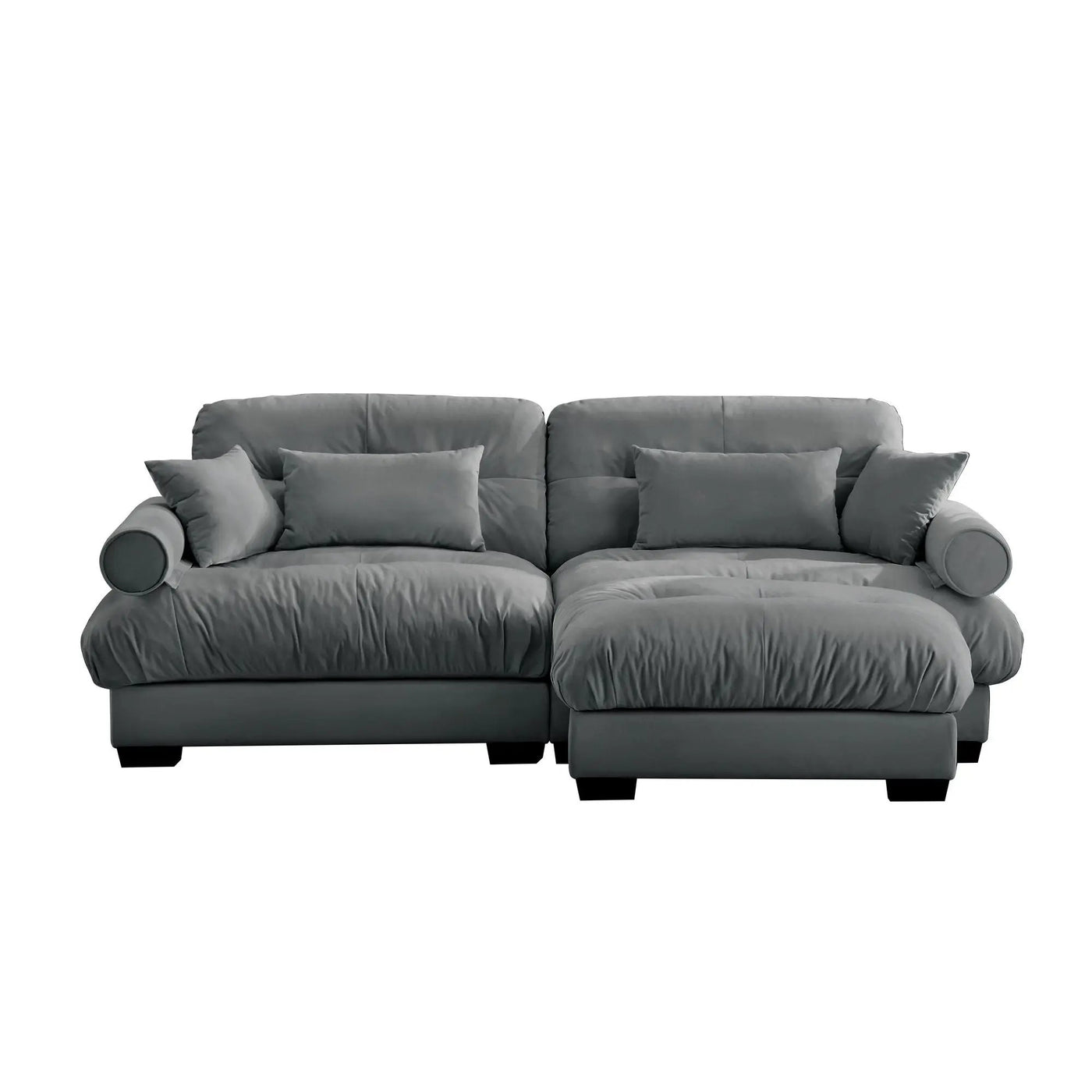 Super Comfort Oversized Modular Sectional Sofa With Movable Ottoman by Unique Piece Furniture