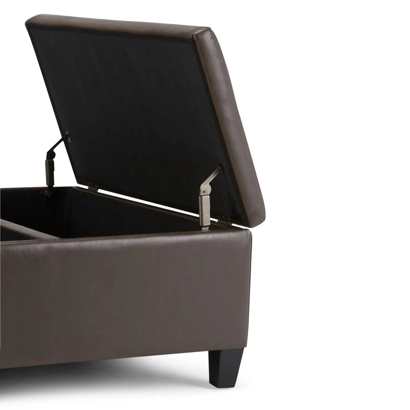 Ellis - Coffee Table Storage Ottoman Contemporary Design by Unique Piece Furniture