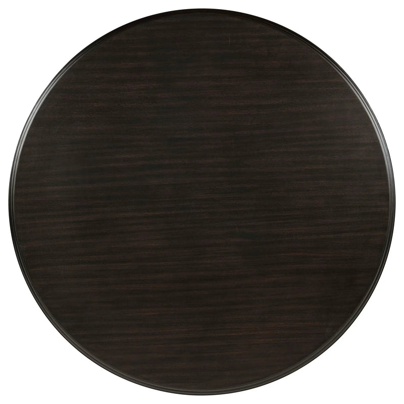 Twyla 5-piece Round Wood Dining Room Table Set Dark Cocoa by Unique Piece Furniture