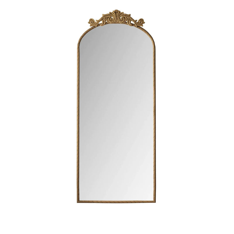 Vintage Arched Full Body Mirror, Wall Mounted For Living Room by HouseOfZazla