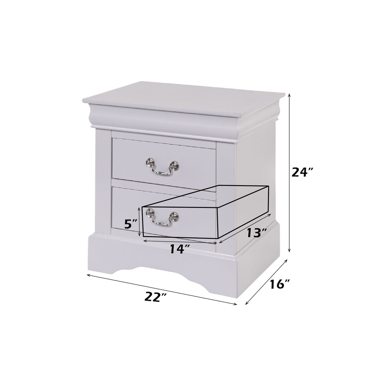 Louis Philippe III - Sleek Design Nightstand, photo 4 of 12