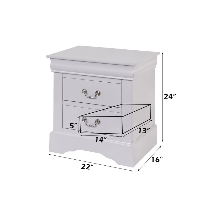 Louis Philippe III - Sleek Design Nightstand by HouseOfZazla