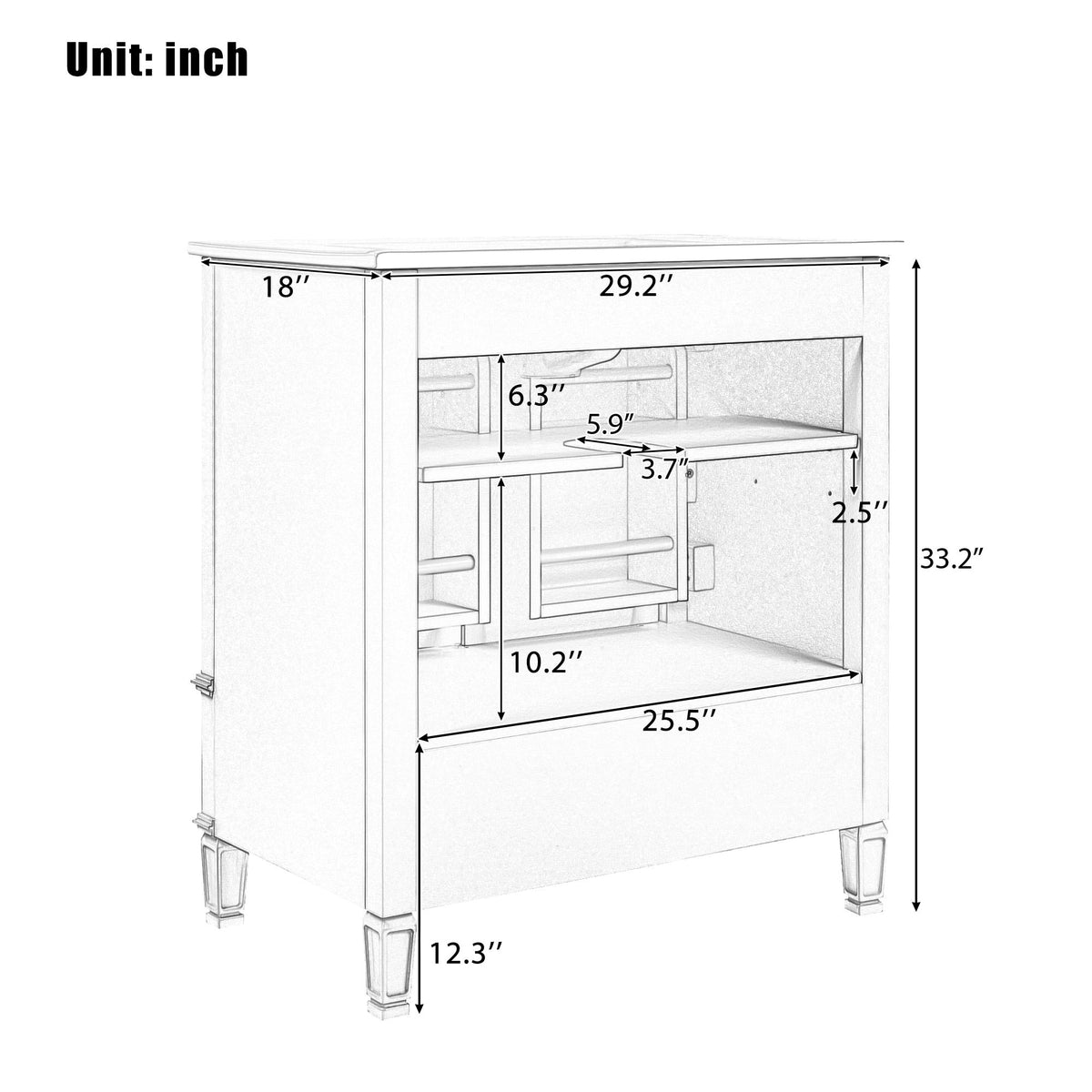 30" Bathroom Vanity with Sink - Freestanding Design - Green or Blue, photo 9 of 10