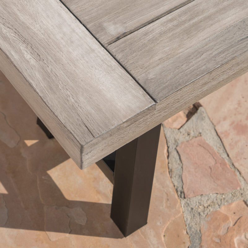 Acacia Wood Outdoor Dining Bench, photo 3 of 10