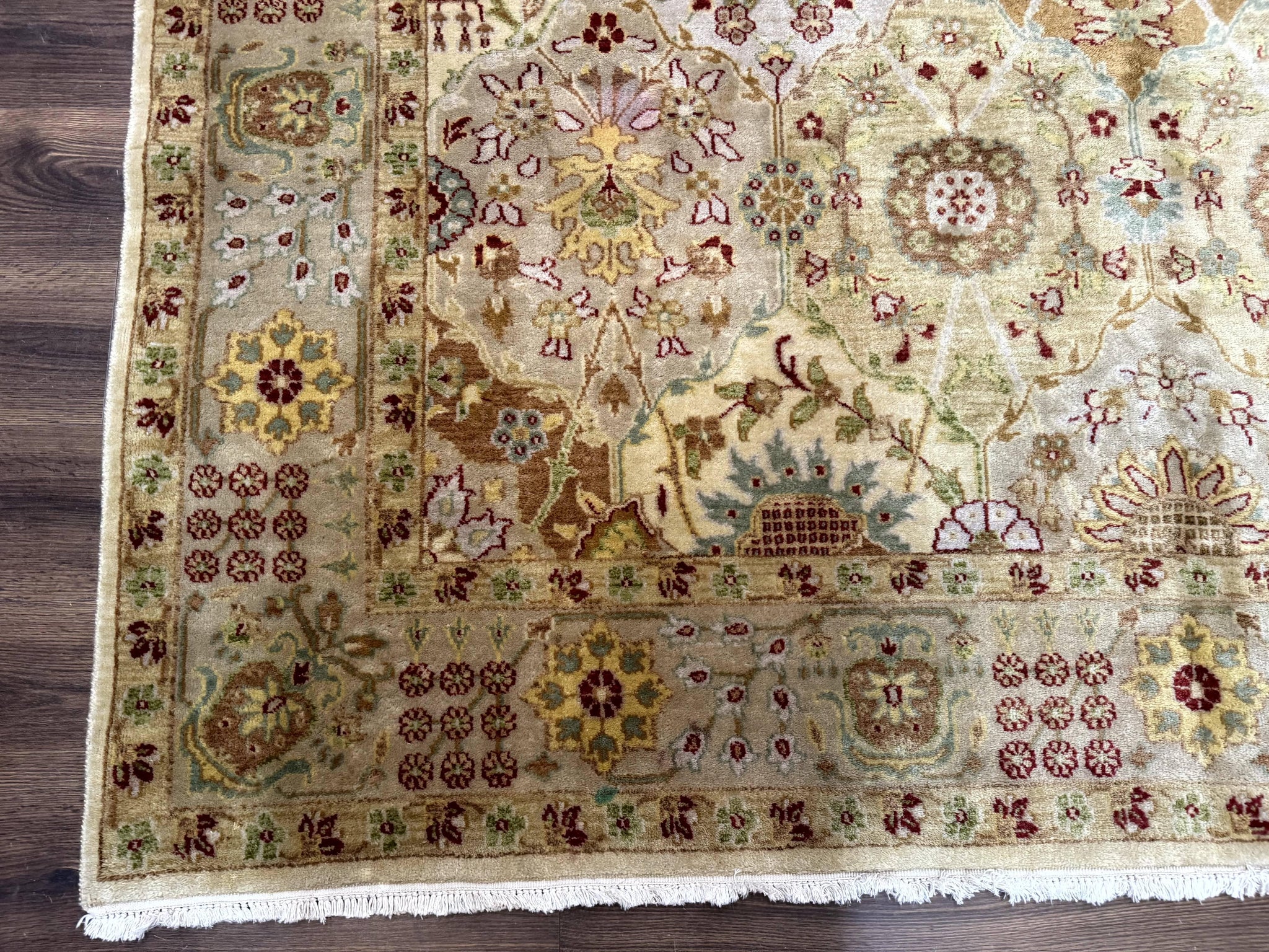 Indo Persian Rug 8x10, Indian Rug, Soft Wool Rug, Oushak Style Rug, Handmade Rug by Jewel Rugs