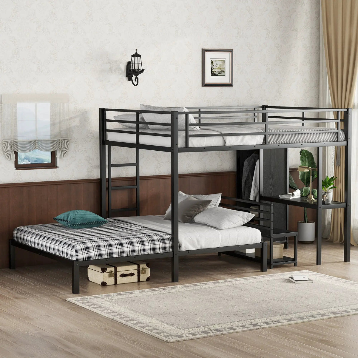 Queen Over Queen Size Bunk Bed Frame by HouseOfZazla