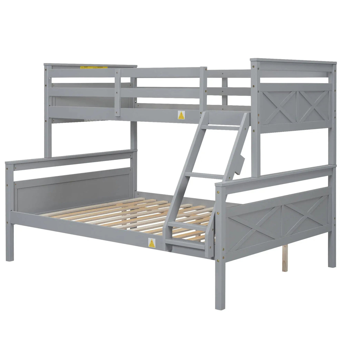 Bunk Bed With Ladder And Safety Guardrail by HouseOfZazla