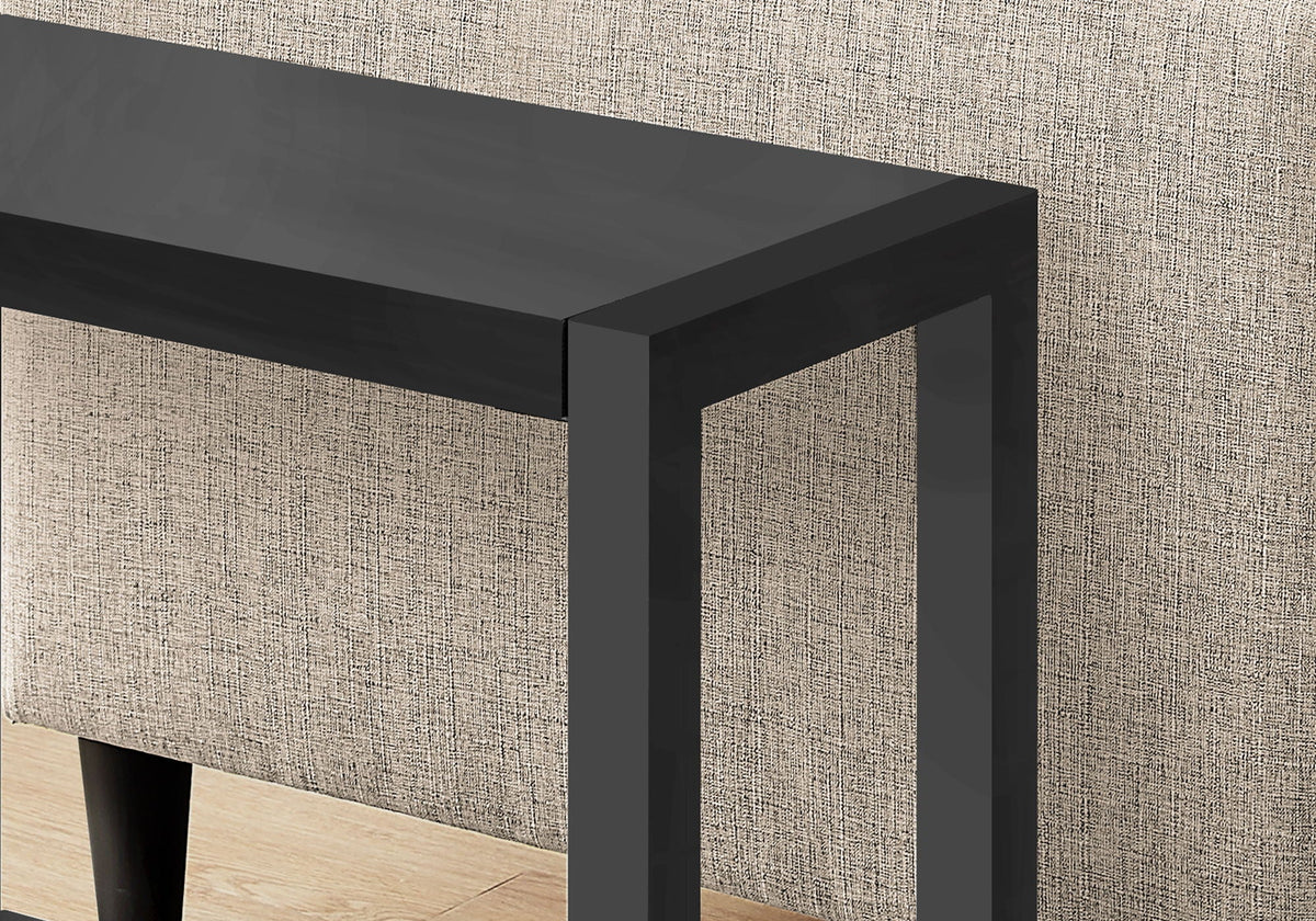 Narrow 2-Tier Accent Side Table with Wood-Look Finish – Black, Gray, or Light Brown, photo 4 of 12