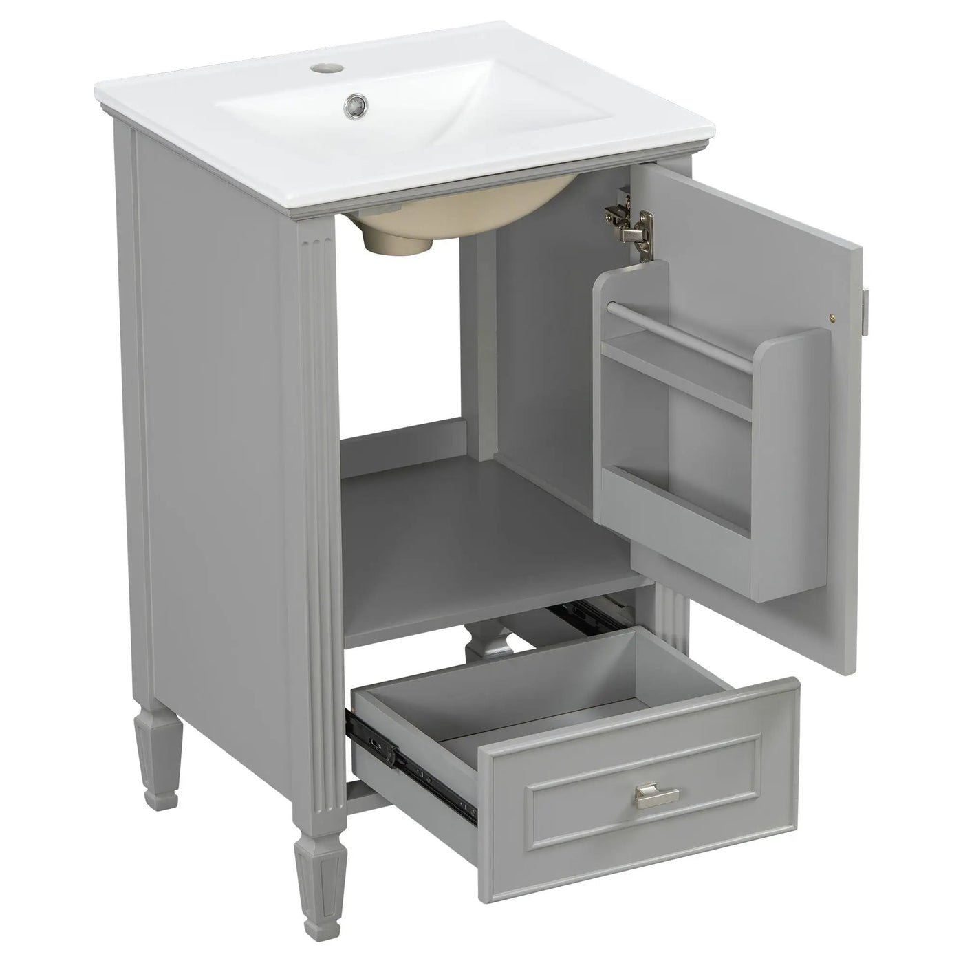 Retro Bathroom Vanity With Sink by HouseOfZazla