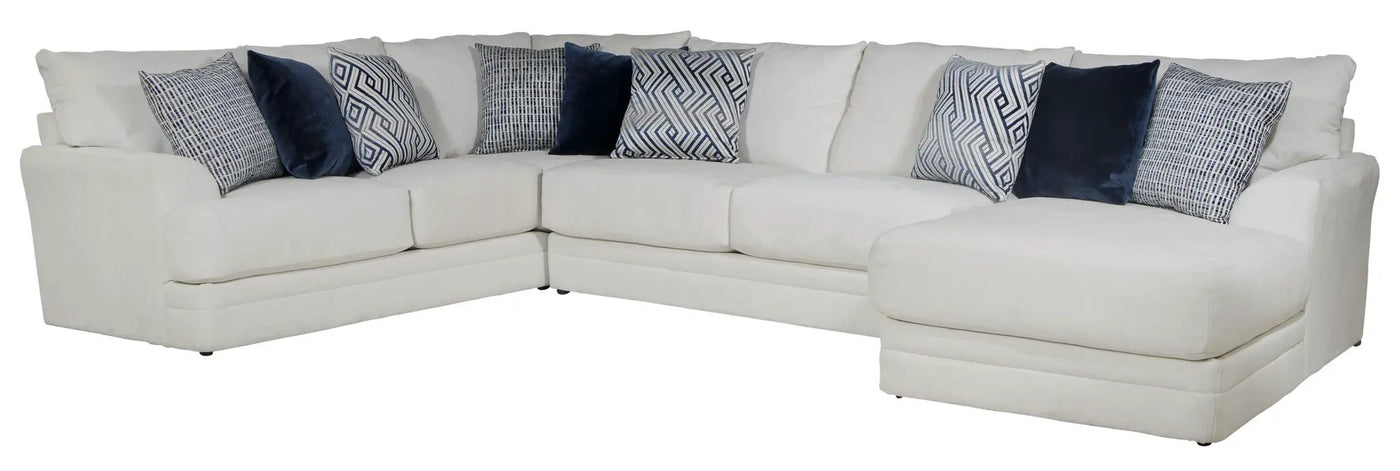 Polaris - Sectional With Comfort Coil Seating And Accent Pillows Included by Unique Piece Furniture