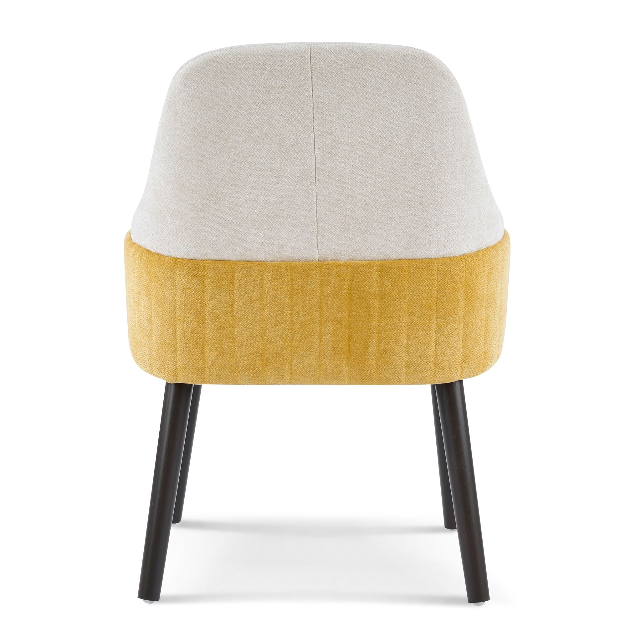 Indoor Dining Chair Set of 2 with Sturdy Frame - Beige / Yellow by HouseOfZazla