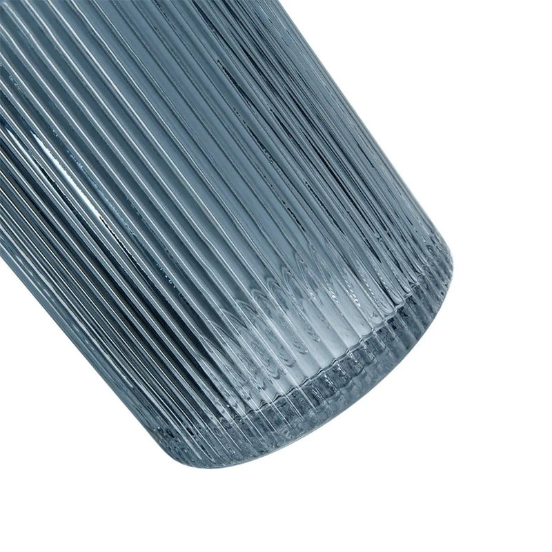 D5.9x11.8'H Fluted Accent Vases with Ribbed Design, Set of 2 by HouseOfZazla