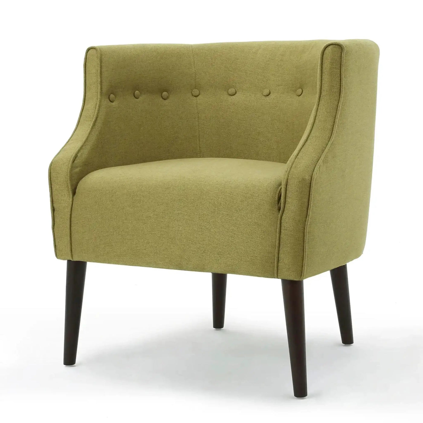 Contemporary Upholstered Club Chair With Button Tufting by HouseOfZazla