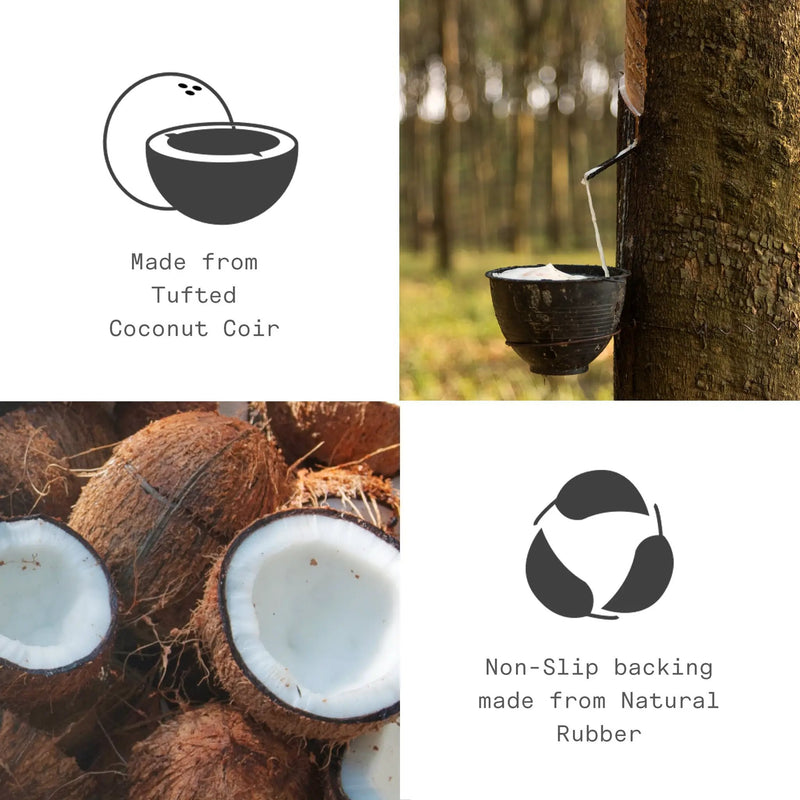 Field of Poppies - Red Multi Coir Doormat by Fab Habitat