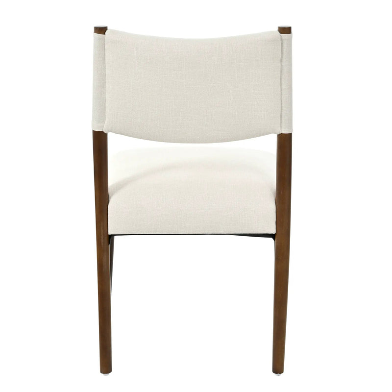 Modern Dining Chair with Thick Seat Cushion and Solid Wood Legs, Set of 2 by HouseOfZazla