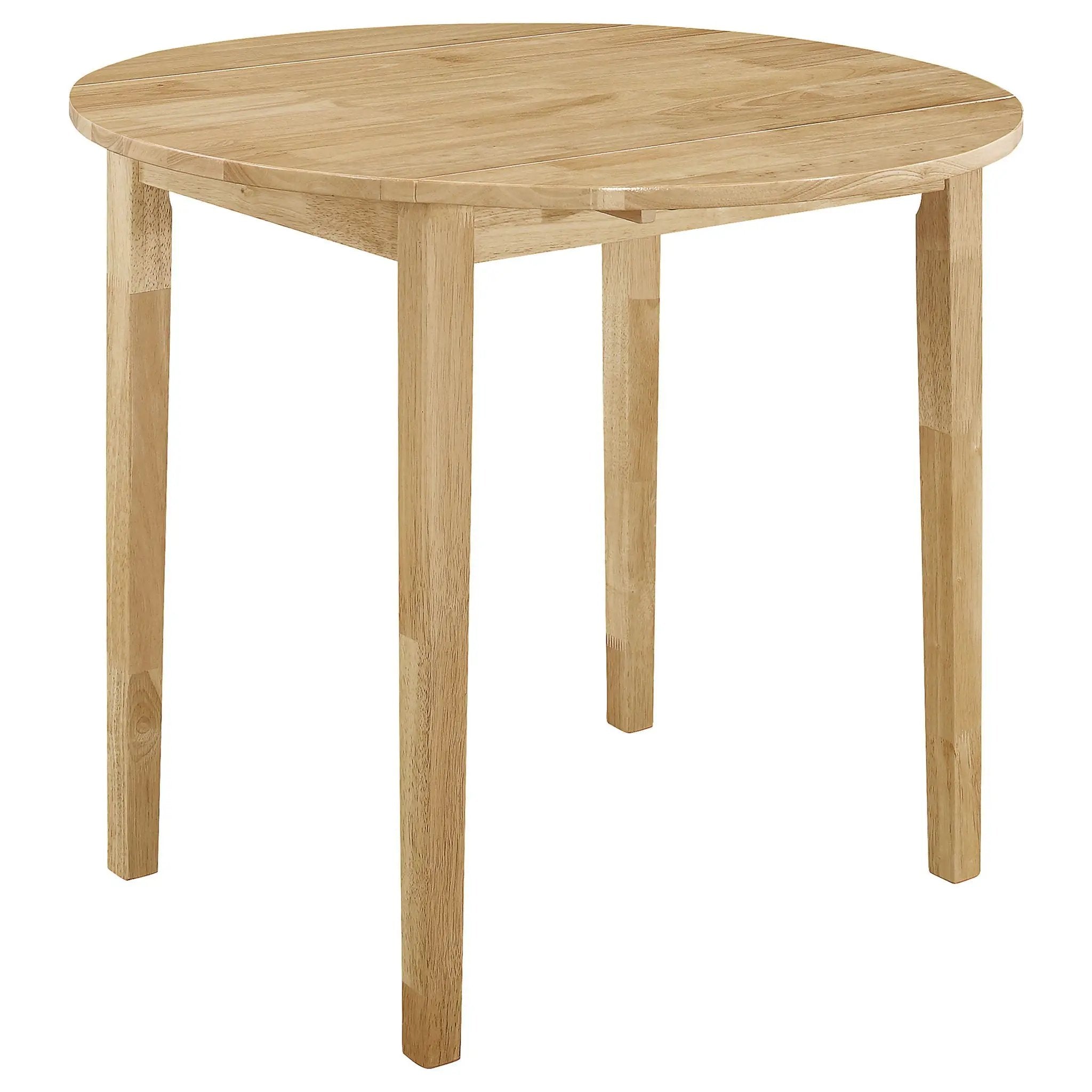 Bucknell 3-piece Round Drop Leaf Dining Table Set Natural by Unique Piece Furniture