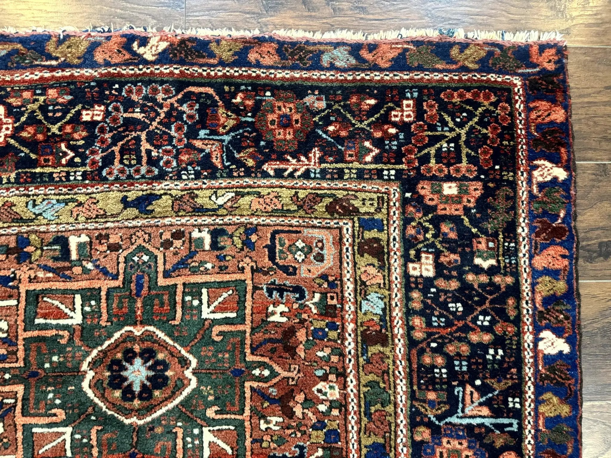 Antique Persian Karajeh Heriz Rug 5x6 by Jewel Rugs