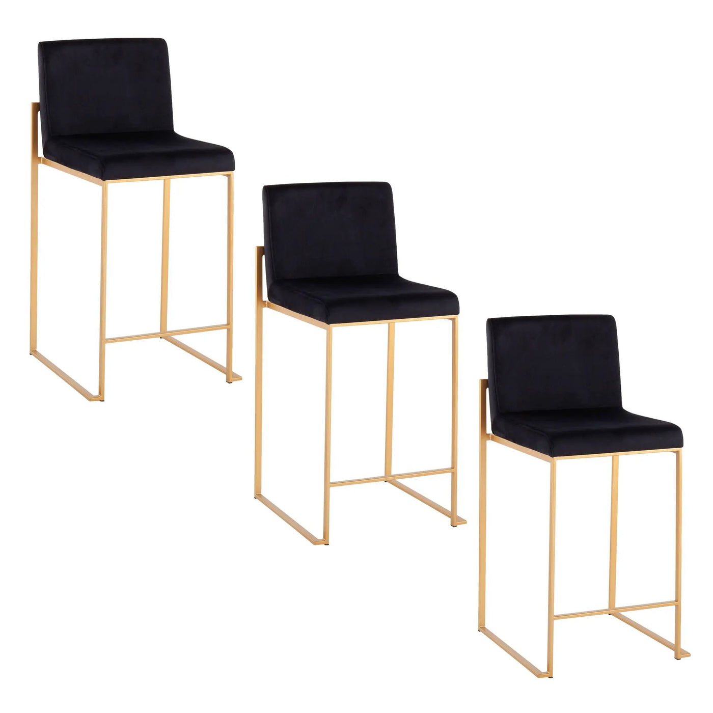 Fuji - Contemporary High Back Stylish Counter Stool by HouseOfZazla