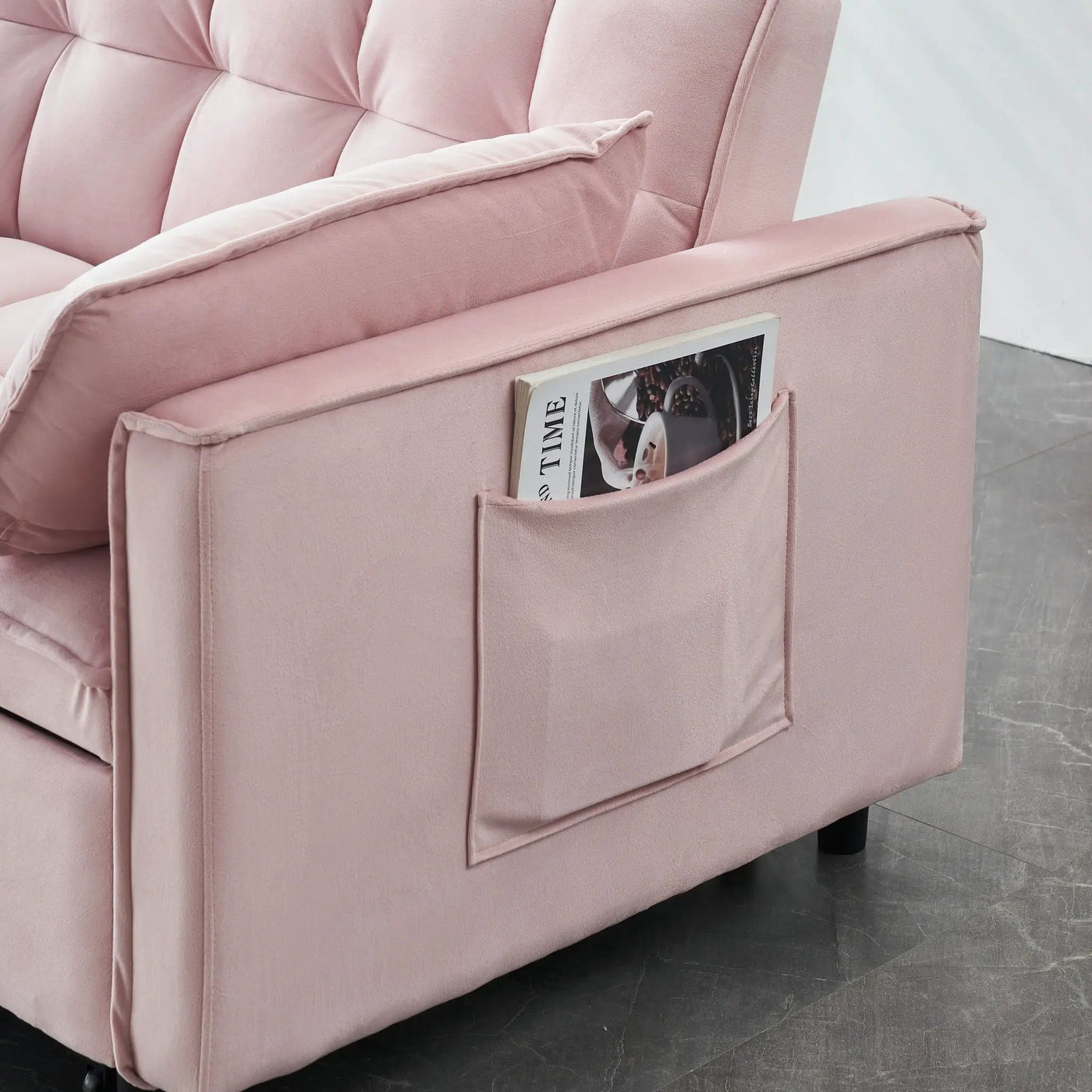 Sofa Bed With Pockets, 3 In 1 Convertible For Living Room by HouseOfZazla