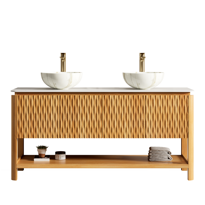 Sharma 60" Bathroom Vanity & Sinks by HouseOfZazla