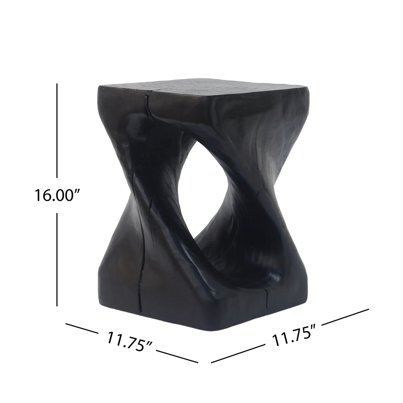 Twist Shape Side Table by HouseOfZazla