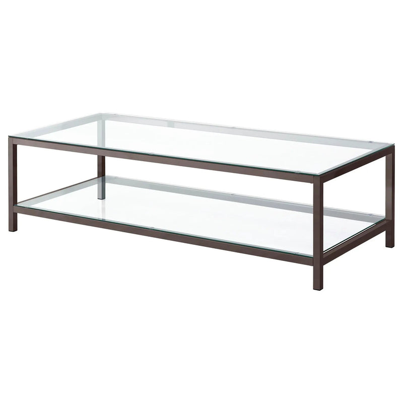 Trini 3-piece Coffee and End Table Set Black Nickel by Unique Piece Furniture