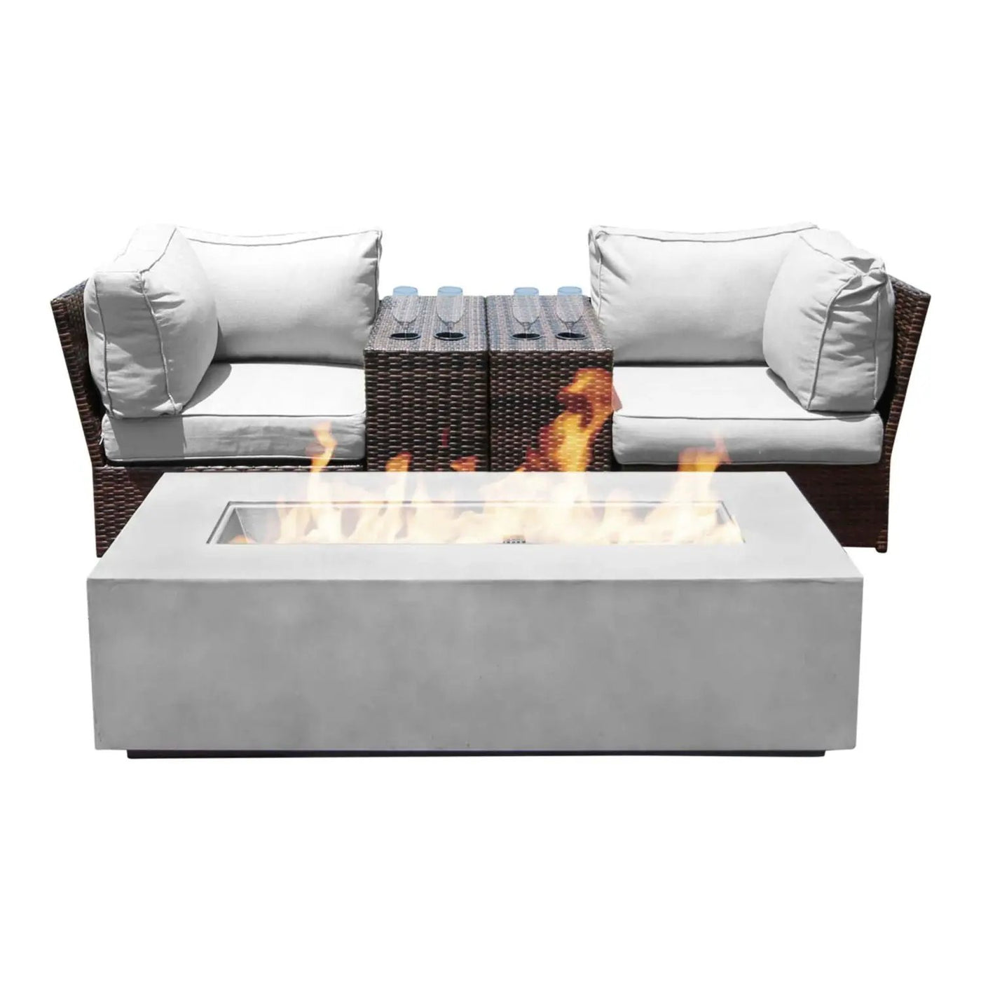Outdoor Elegance Conversation Set With Fire Pit by HouseOfZazla