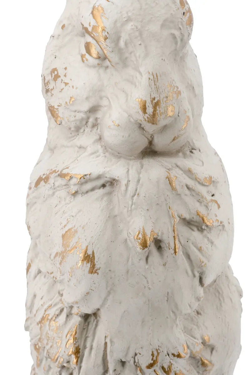Large Magnesium Sitting Rabbit Figurine by HouseOfZazla