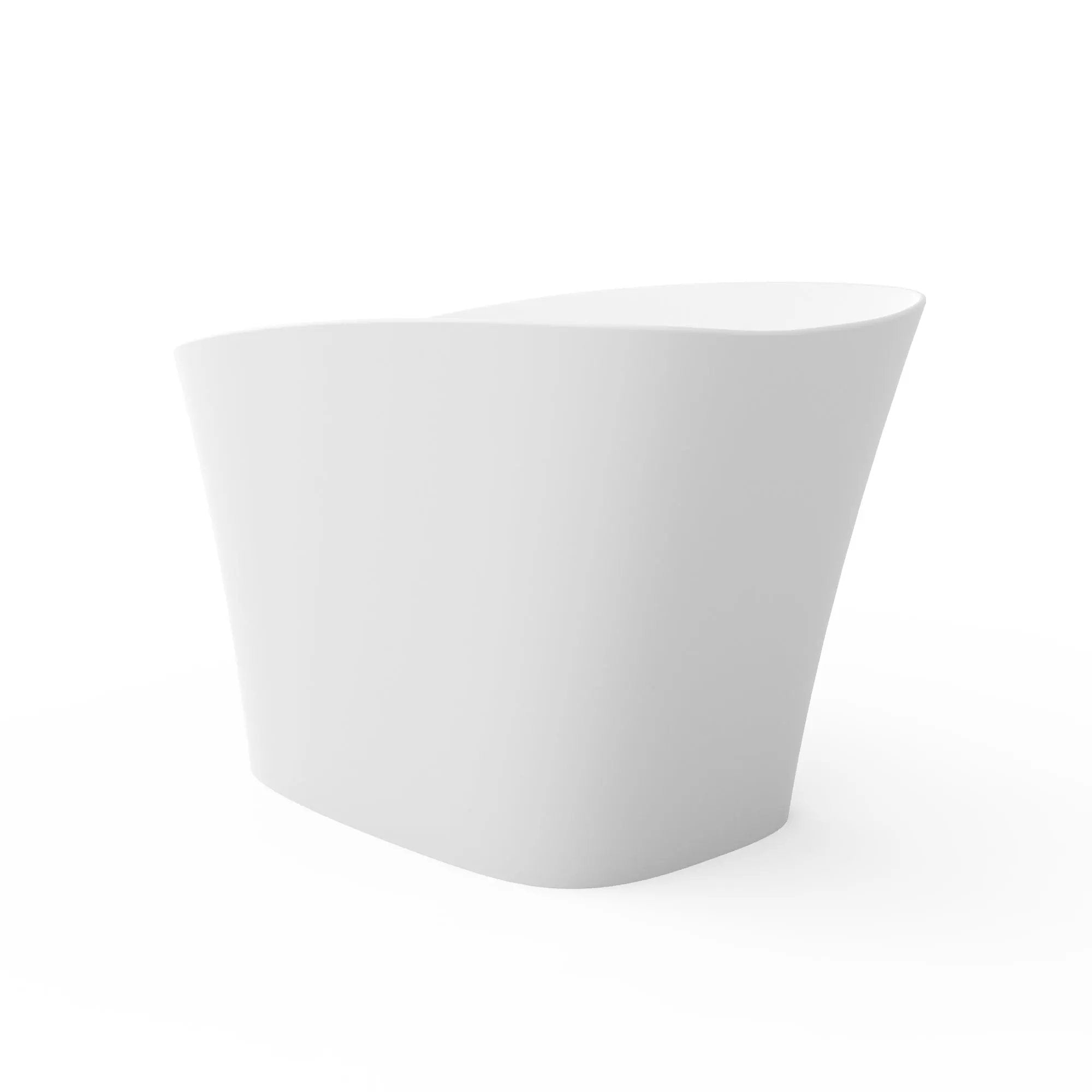 51-Inch Freestanding Solid Surface Deep Soaking Bathroom Bathtub with Seat by HouseOfZazla