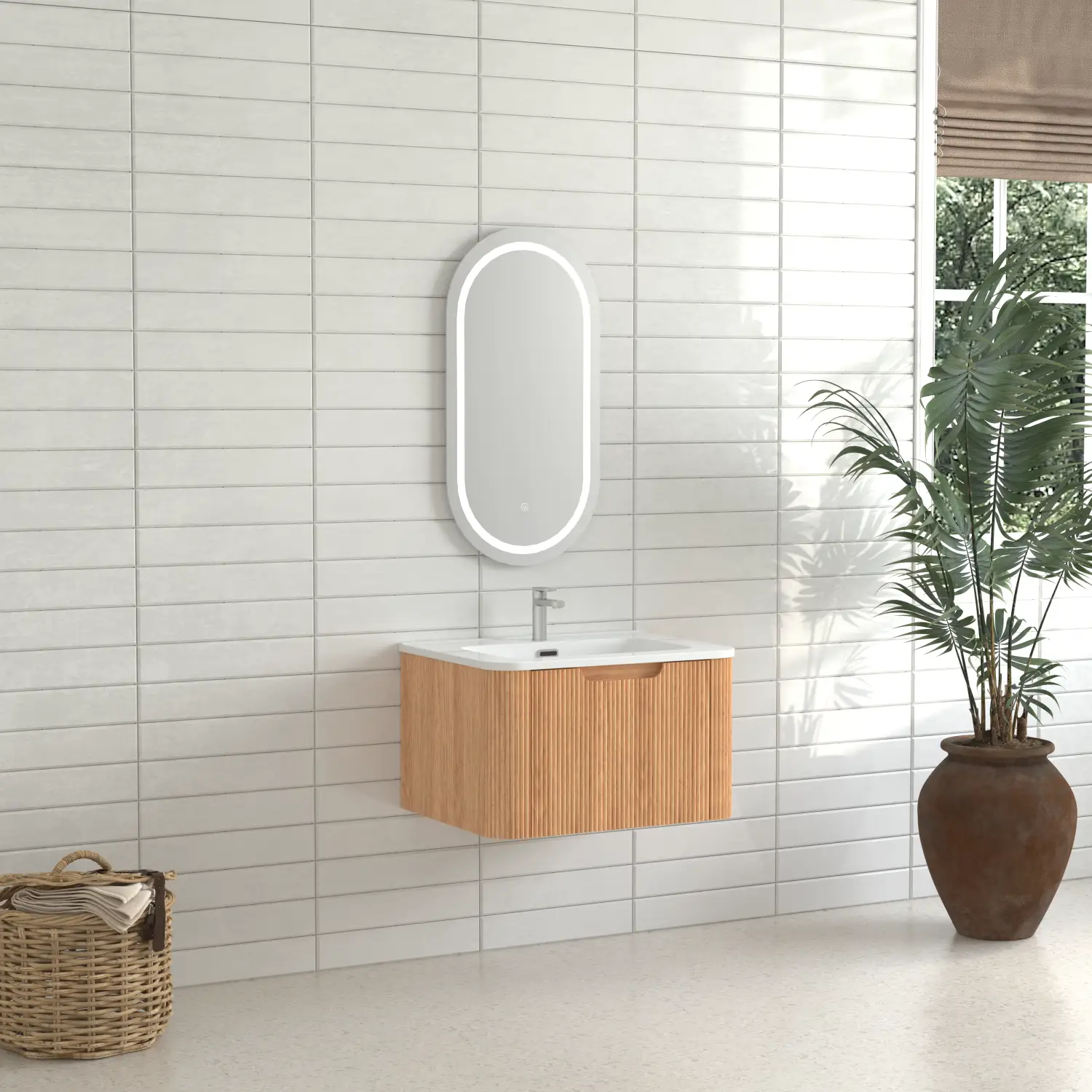 24" Wall-Mounted Floating Bathroom Vanity by HouseOfZazla