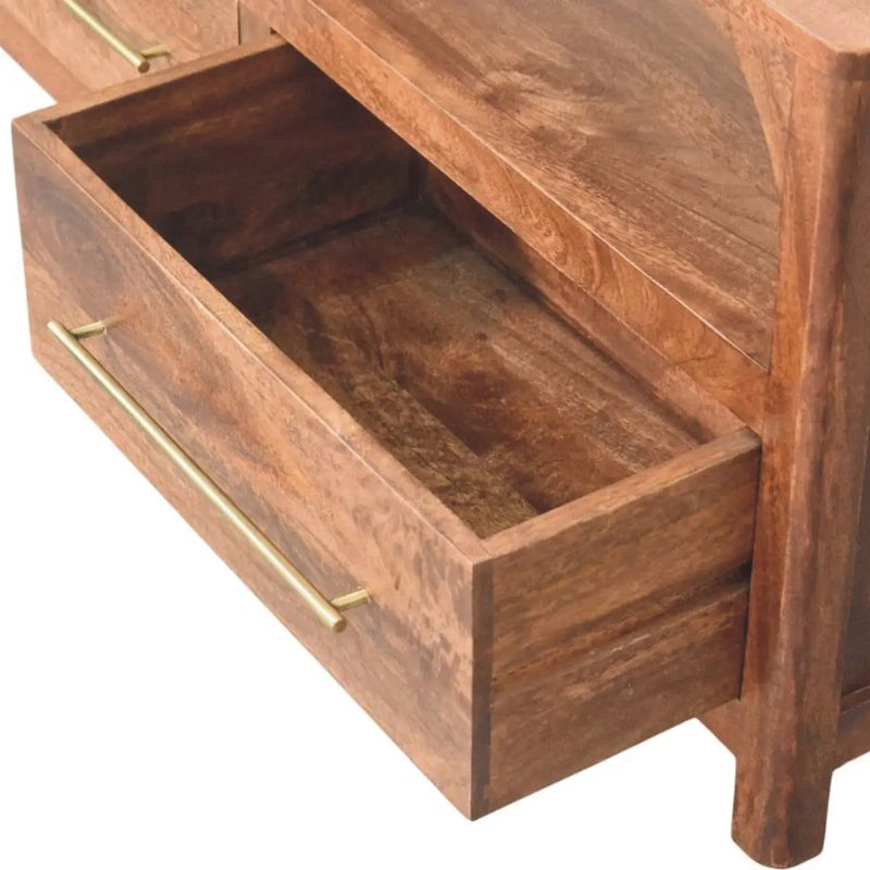 Solid Wood Arc-Line Media Console by HouseOfZazla