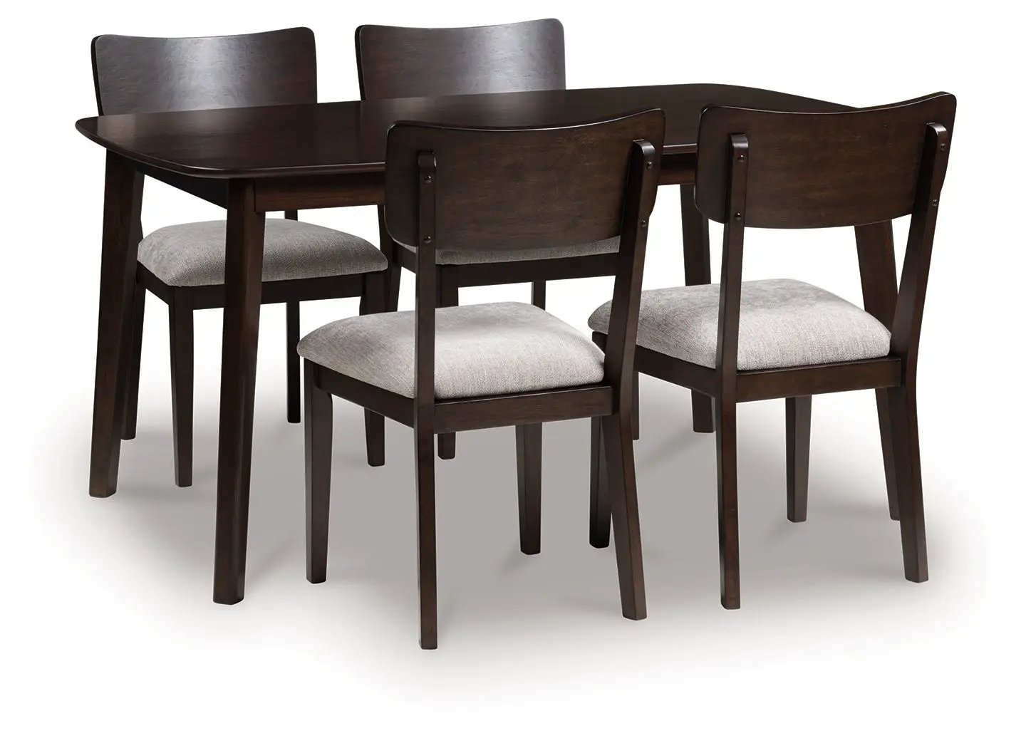 Mallenette - Dining Room Table Set (Set of 5) - Merlot by Unique Piece Furniture