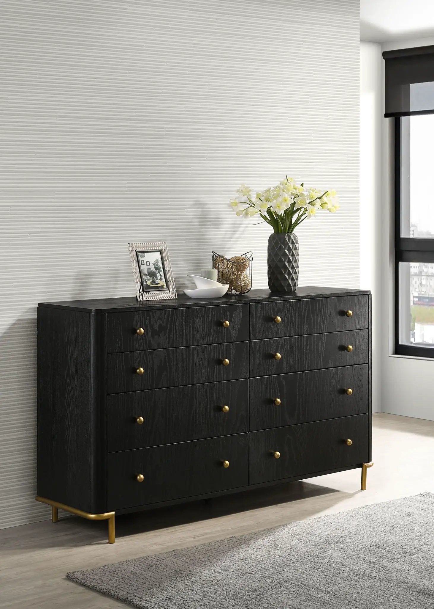 Arini 8-drawer Dresser Black by Unique Piece Furniture