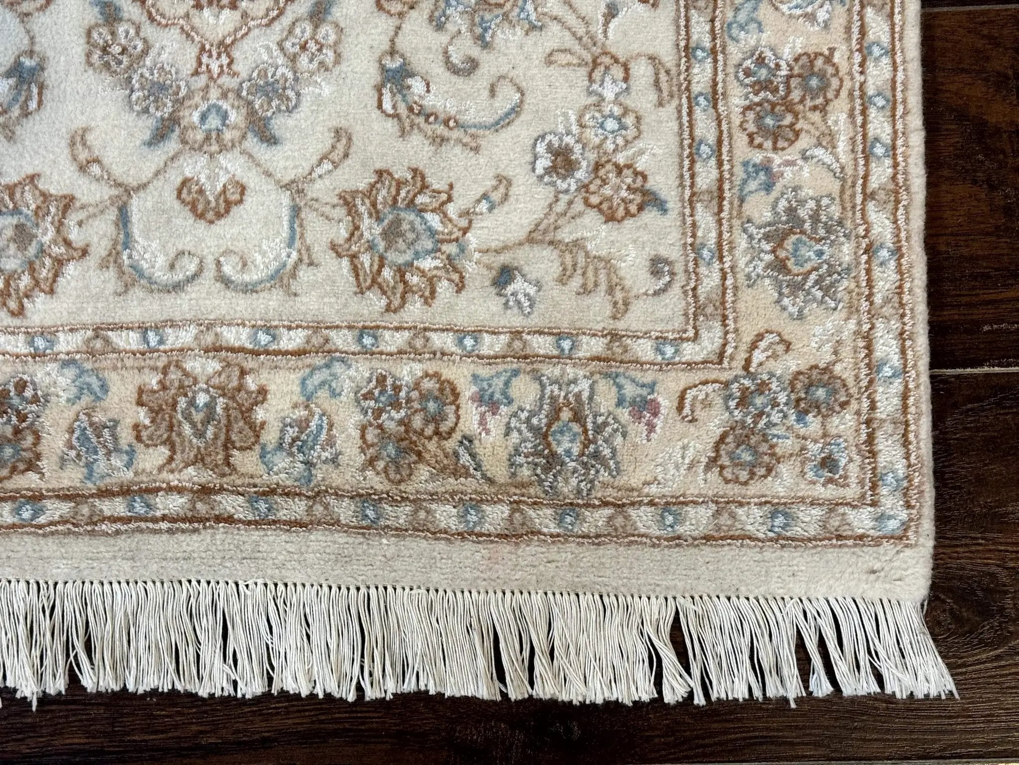 Small Persian Tabriz Rug 2.6 x 3.8, Vintage, Wool and Silk Highlights, Fine 225 KPSI by Jewel Rugs