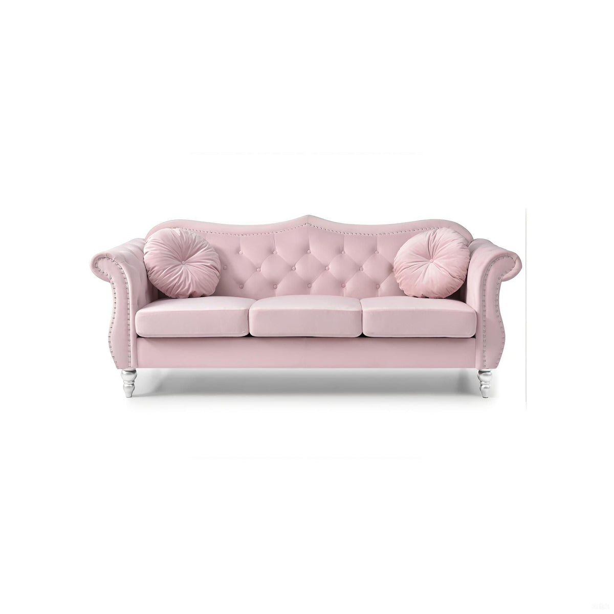 Hollywood Sofa with Tufted Back and Nailhead Trim - Multiple Colors, photo 6 of 28