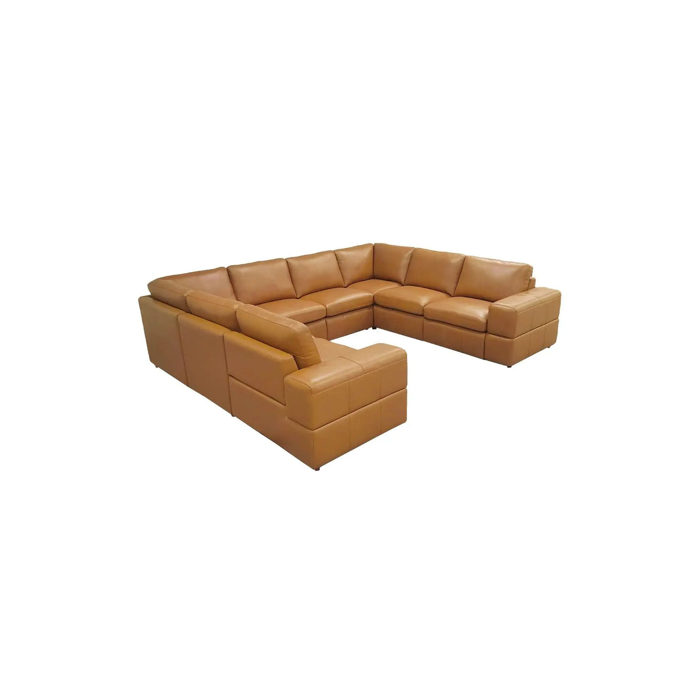 Upholstered Large Arms Sectional With Recliner Seats by Unique Piece Furniture