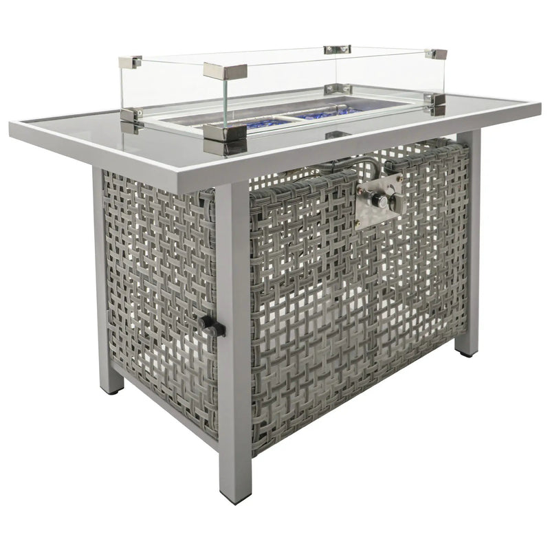 K&K 43' Propane Gas Fire Pit Table, Grey by HouseOfZazla